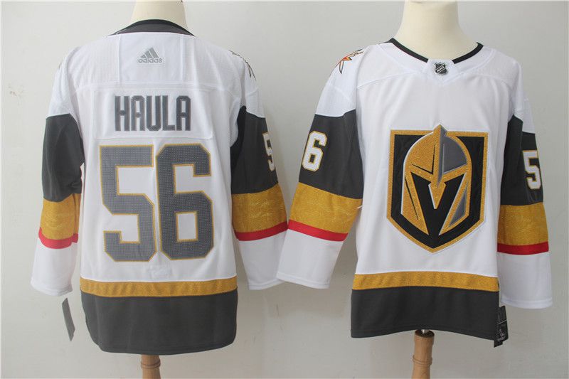 Men Vegas Golden Knights 56 Haula Fanatics Branded Breakaway Home White Adidas NHL Jersey